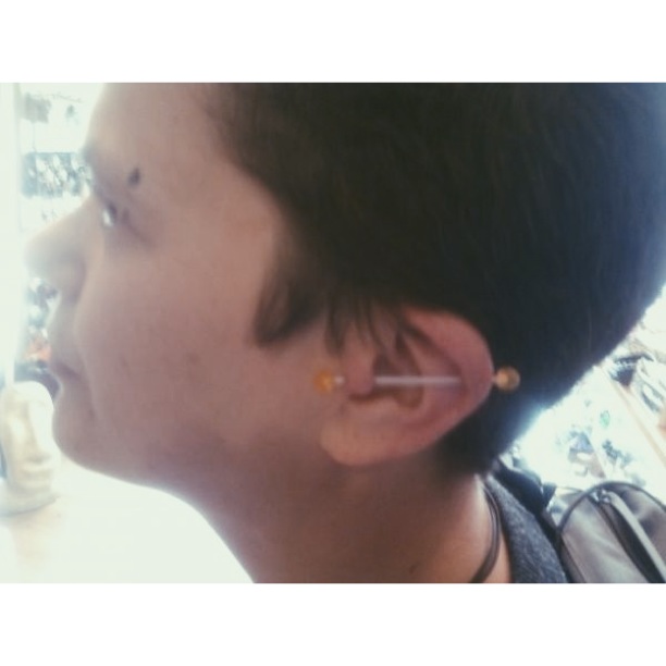 Industrial Tragus Custom Work w/PTFE.