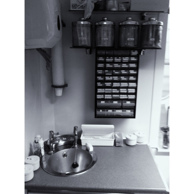 old studio sink set-up