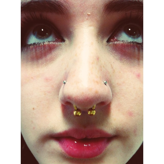 Double Nose Piercings