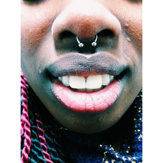 The lovely Mariam's Septum Piercing