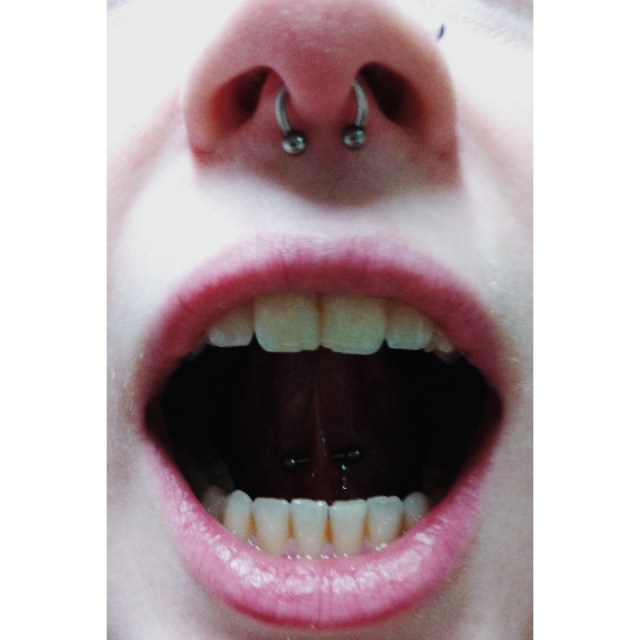 Claire's Septum & Tongue-Web Piercings