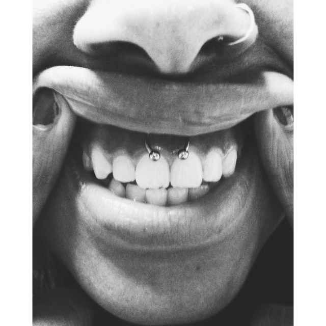 Jade's Smiley Piercing