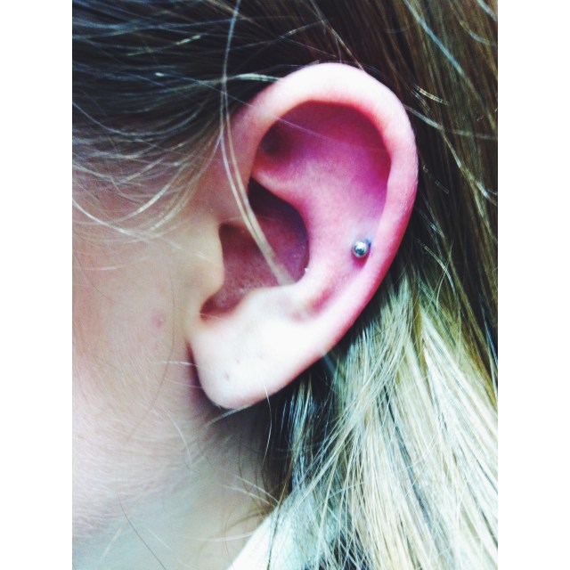 Mid Ear Cartilage Piercing