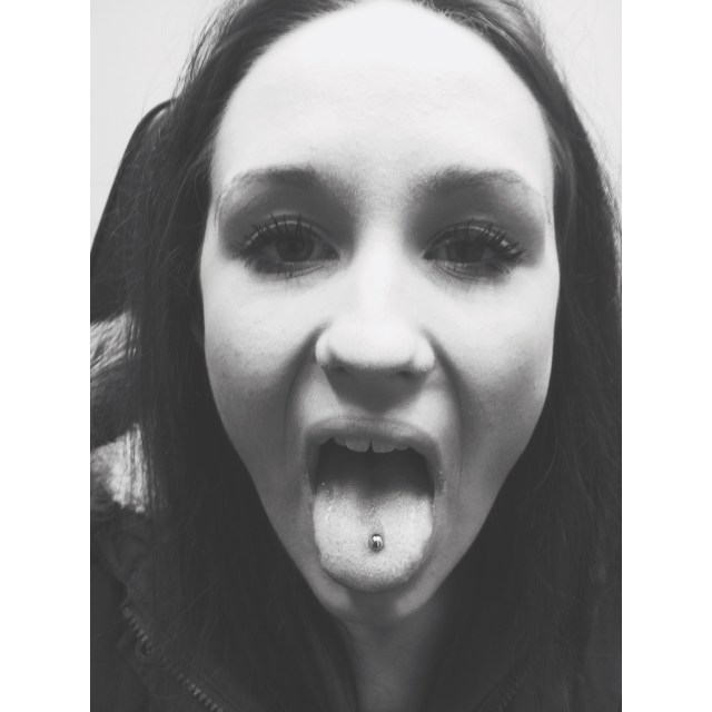 Danielle's Tongue Piercing