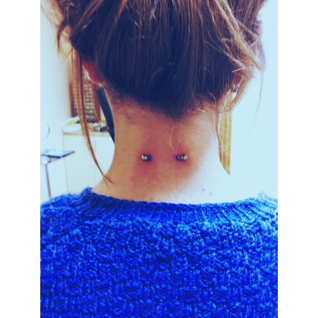 Marie's Nape Surface Piercing I
