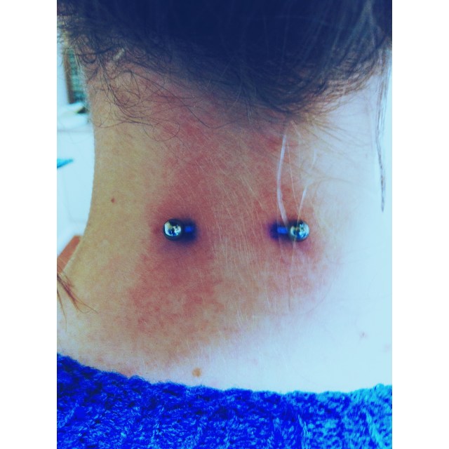 Marie's Nape Surface Piercing III
