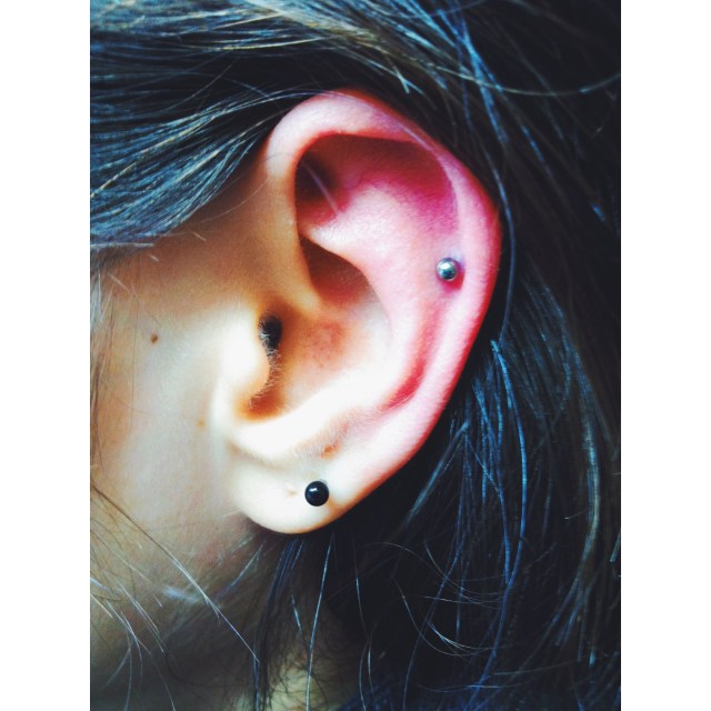 Top Ear Cartilage Piercing