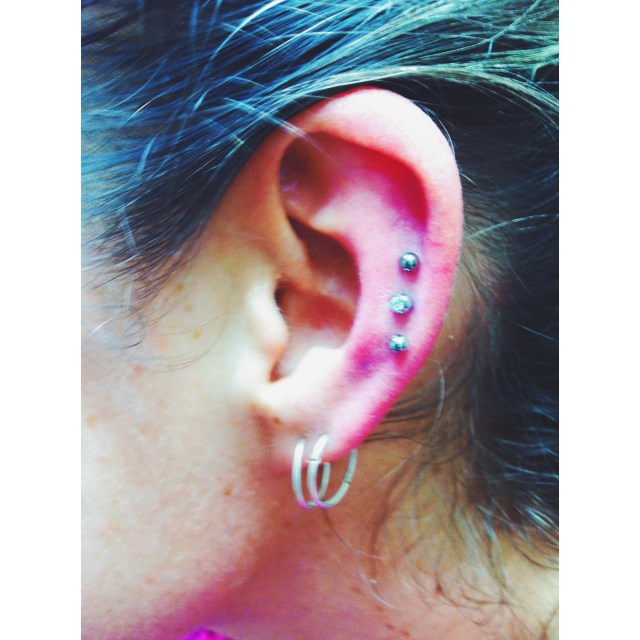 Mid Ear Cartilage (Middle of the trio by me)