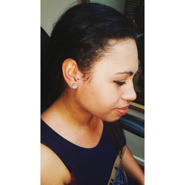 Charlotte's Right Ear Tragus Piercing