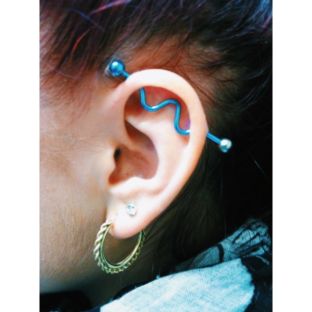 Harley's Healed Scaffold Piercing (Left Ear)