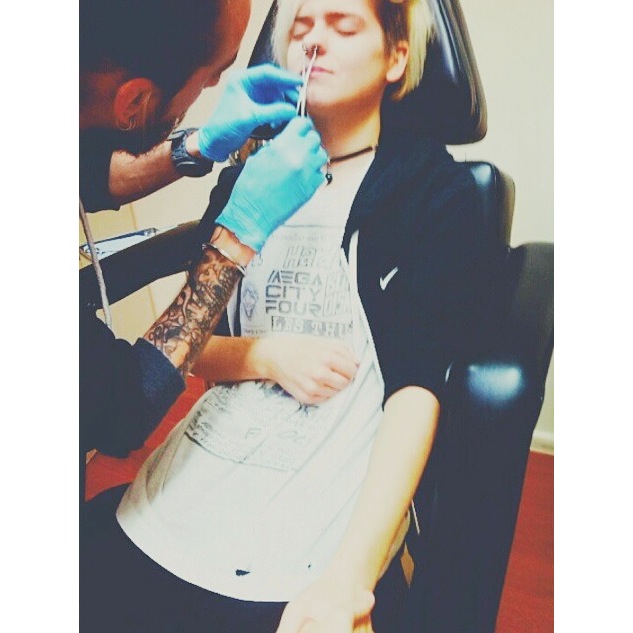 Jake's Septum Piercing