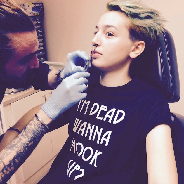 Eric's Septum Piercing