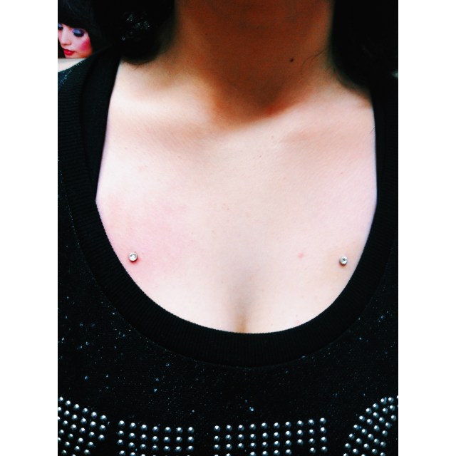 Layla's Sternum Dermal Anchors