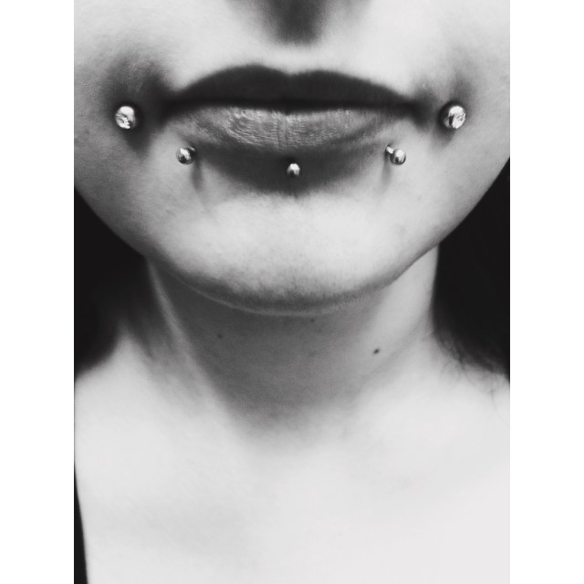 Layla's Lip Piercings