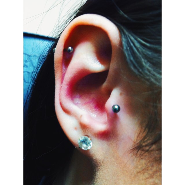 Danielle's Top Ear & Tragus Piercings