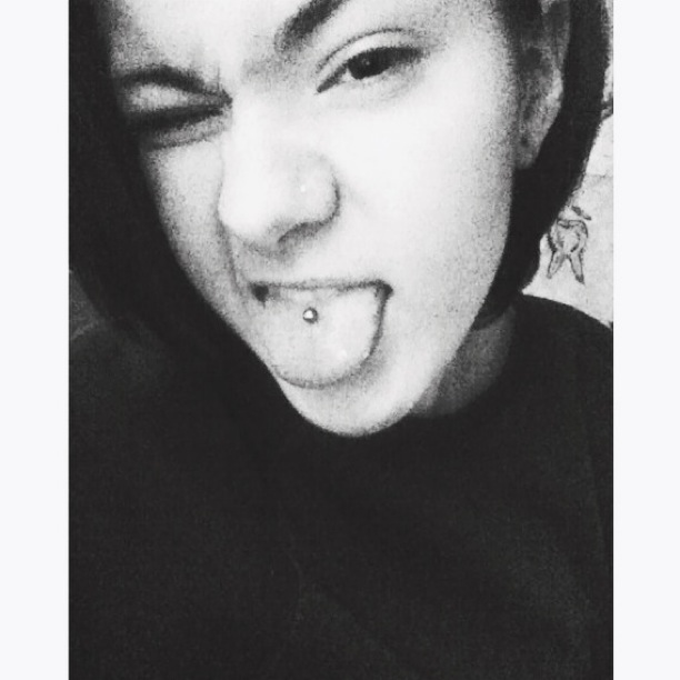 Meg's Tongue Piercing I