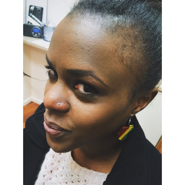 Julia's Nose Piercing