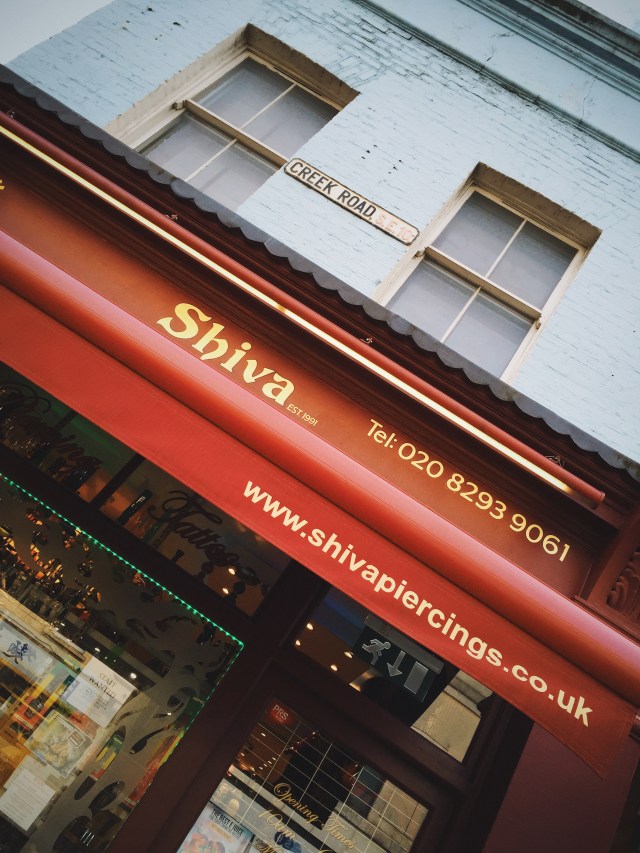 Shiva on Creek Rd, Greenwich, London. SE10.