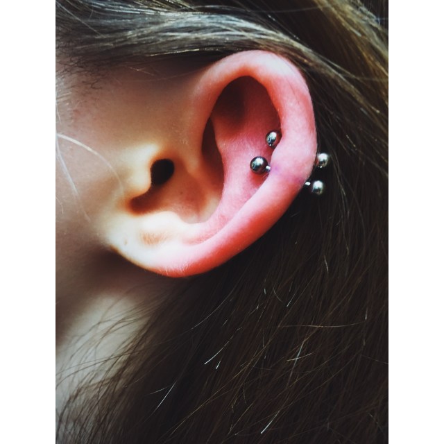 Nancy's Double Helix Piercings II