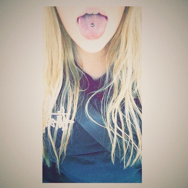 Izzy's Tongue Piercing