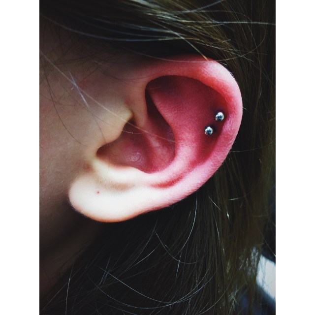 Alisa's Double Helix Piercings III