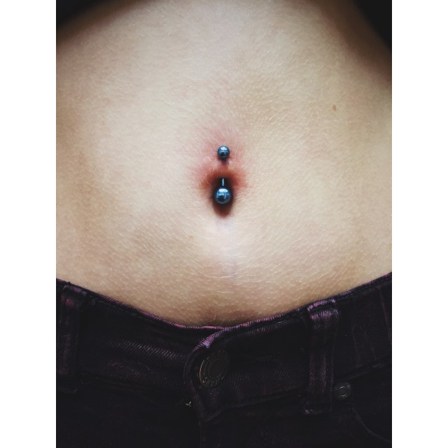 Kay's Navel Piercing