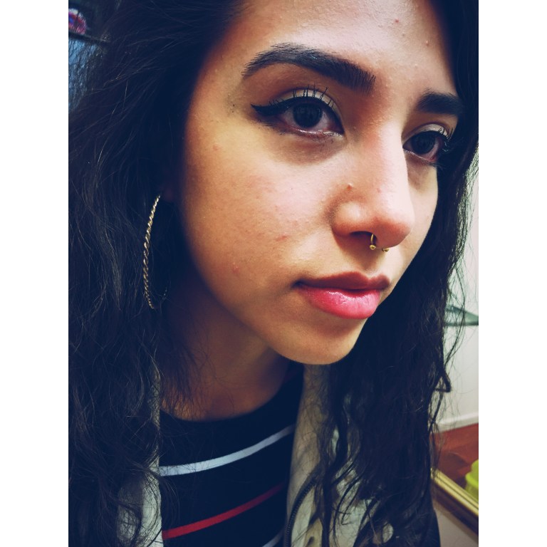 Laura's Septum Piercing