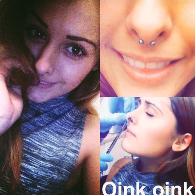 Nicole's Septum Piercing