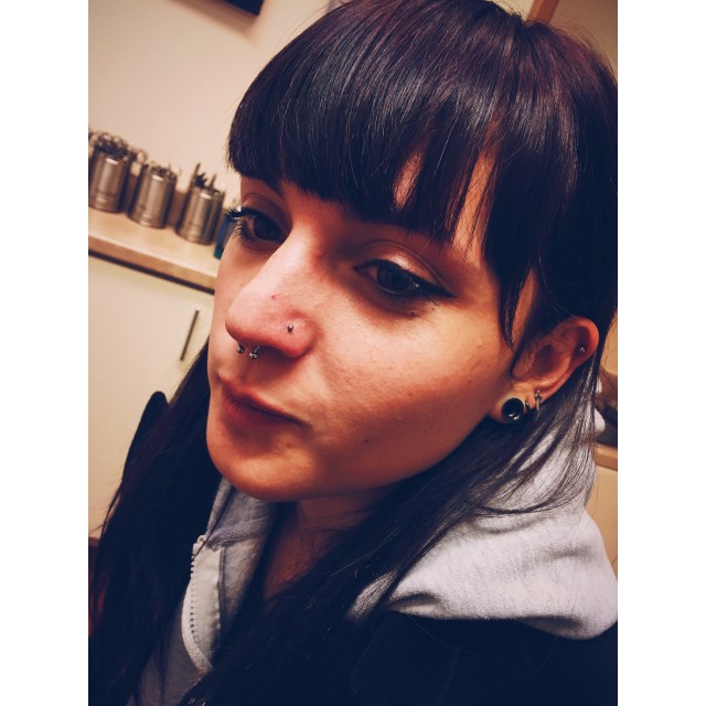 Charlotte's Septum & Nose (Nostril) Piercings