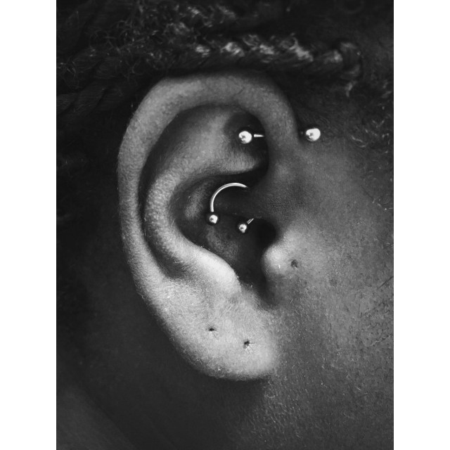 Abi's Inner-Pinner & Daith Piercings